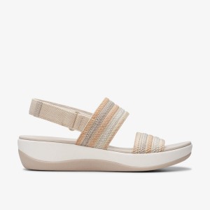 Clarks Arla Stroll Beige Combination Beige | EZWQX0849