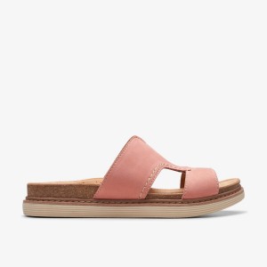 Clarks Arwell Walk Peach Nubuck Coral | BSGJZ5076