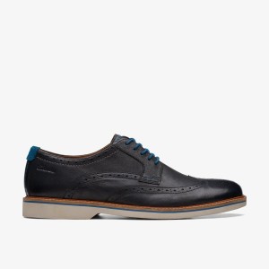 Clarks Atticus LT Limit Black Leather Black | KRALP4268