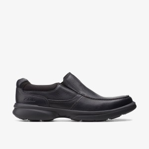 Clarks Bradley Free Black Tumbled Leather Black | KRIAQ1367