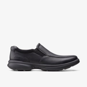 Clarks Bradley Step Black Tumbled Leather Black | LZTSW5428