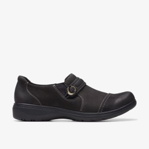 Clarks Carleigh Pearl Black Nubuck Black | JXBNP5192