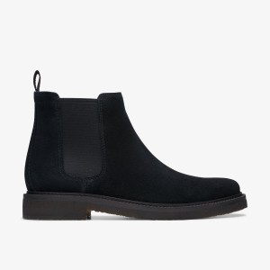 Clarks Clarkdale Easy Black Suede Black | JWPUC7018