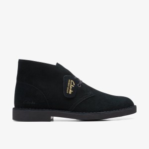 Clarks Desert Boot Evo Black Suede Black | ZNXSW6052