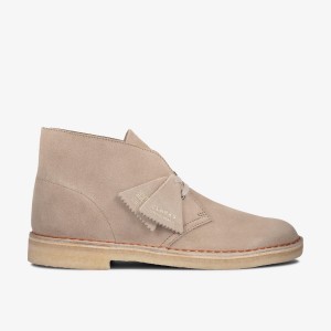 Clarks Desert Boot Sand Suede Brown | WSVUH7564