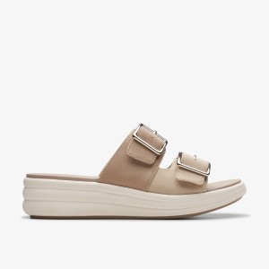 Clarks Drift Buckle Sand Combination Brown | LECTY7924