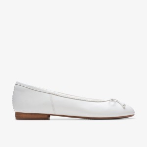 Clarks FAWNA LILY White Leather White | QWDIU5372