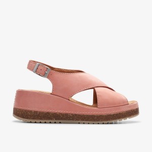 Clarks Kassanda Step Peach Nubuck Coral | XESNB5290