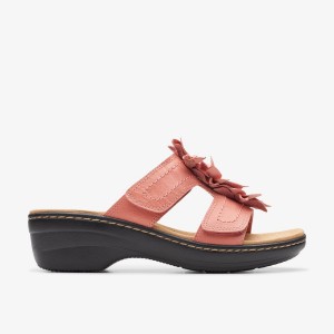 Clarks Merliah Raelyn Coral Leather Coral | AGQHO7630