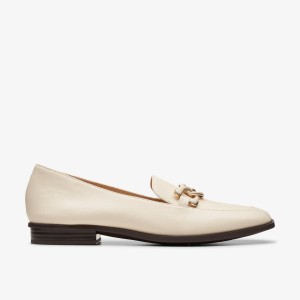 Clarks Sarafyna Rae Ivory Leather White | VKTWI5128