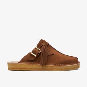 Clarks Trek Mule Caramel Suede Caramel | CRDPN4072