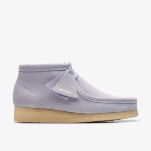 Clarks Wallabee Boot Cloud Grey Suede Grey | VNOZW2395