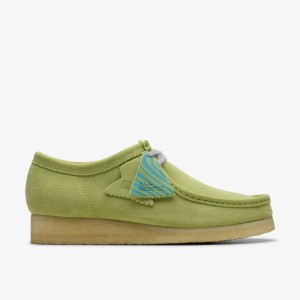 Clarks Wallabee Pale Lime Suede undefined | PNRUV3782