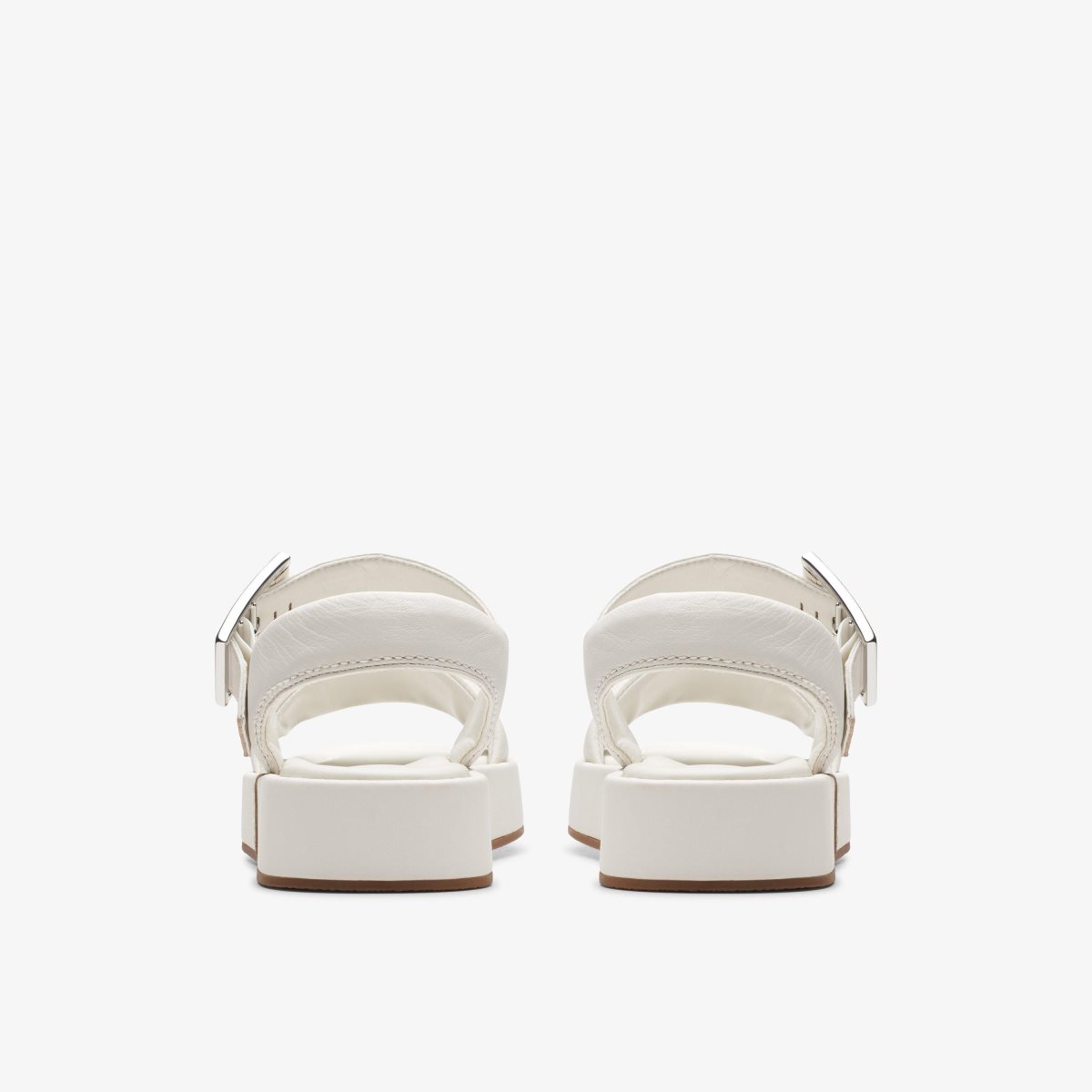 Clarks ALDA STRAP Off White Leather White | UYRCO1897