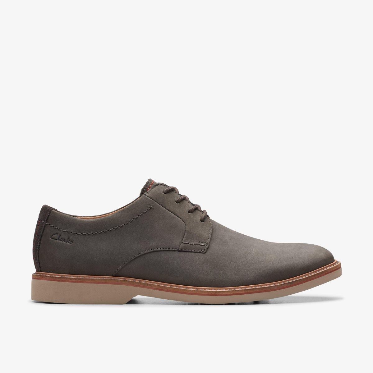 Clarks Atticus LT Lace Dark Grey Nubuck Dark Grey | PKIQL1607