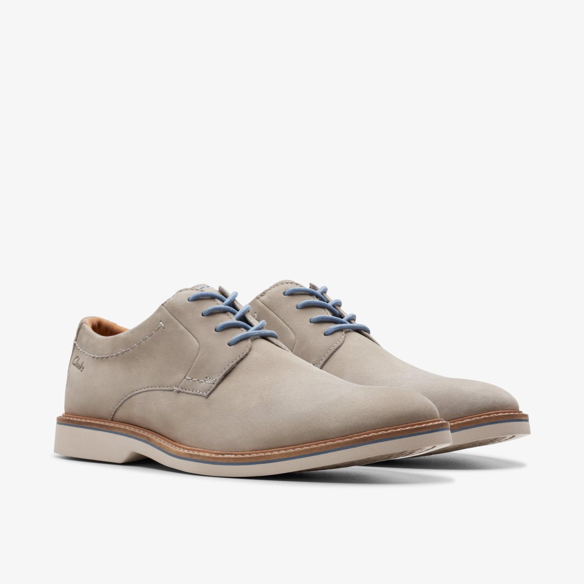 Clarks Atticus LT Lace Grey Nubuck Grey | CIXFE3695