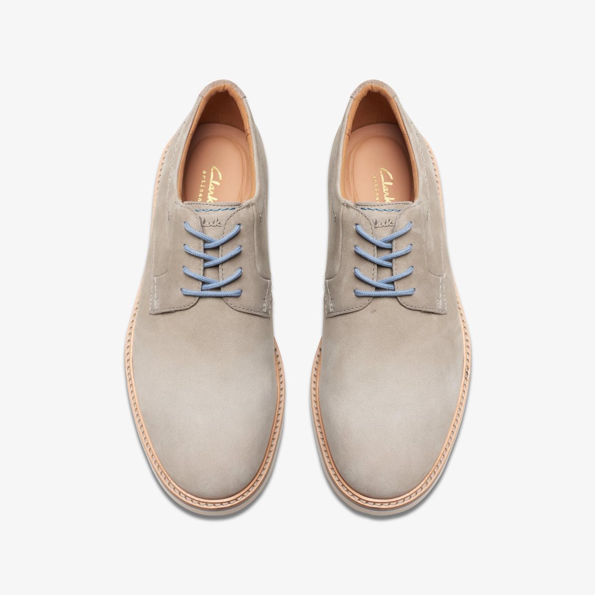 Clarks Atticus LT Lace Grey Nubuck Grey | CIXFE3695