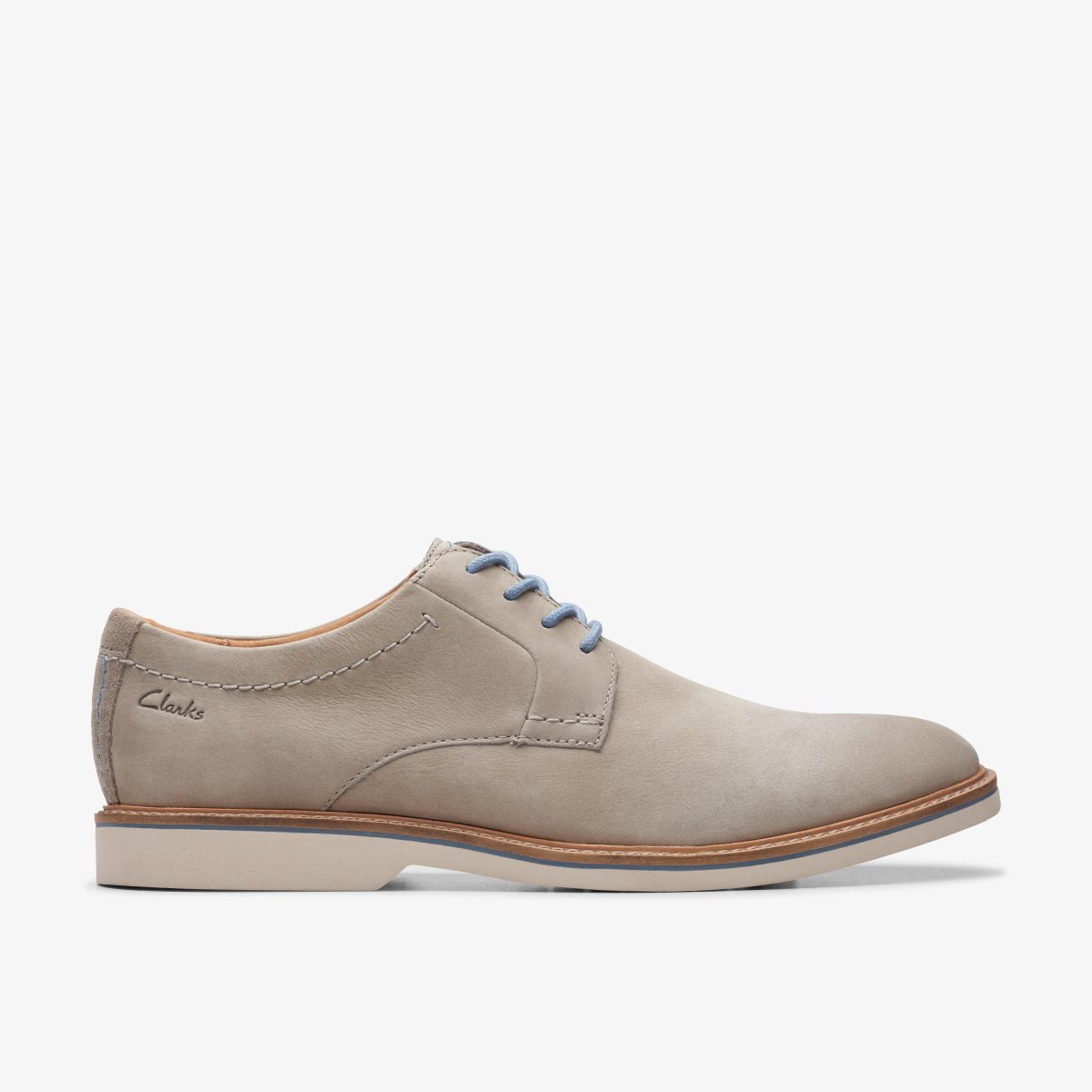 Clarks Atticus LT Lace Grey Nubuck Grey | CIXFE3695