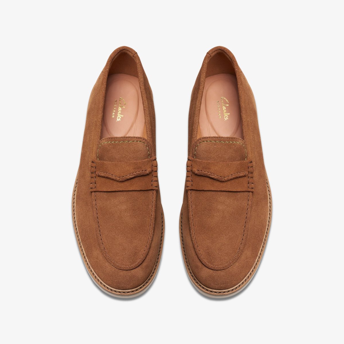 Clarks Atticus LT Slip Cola Suede Cola | FGMPZ2784