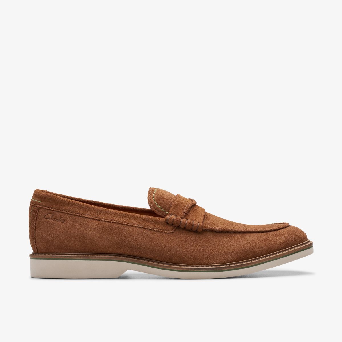 Clarks Atticus LT Slip Cola Suede Cola | FGMPZ2784