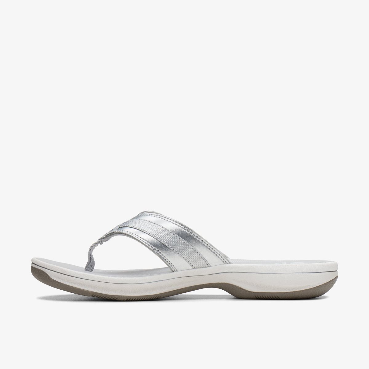 Clarks BREEZE SEA Silver Synthetic Silver | RGXCV4736