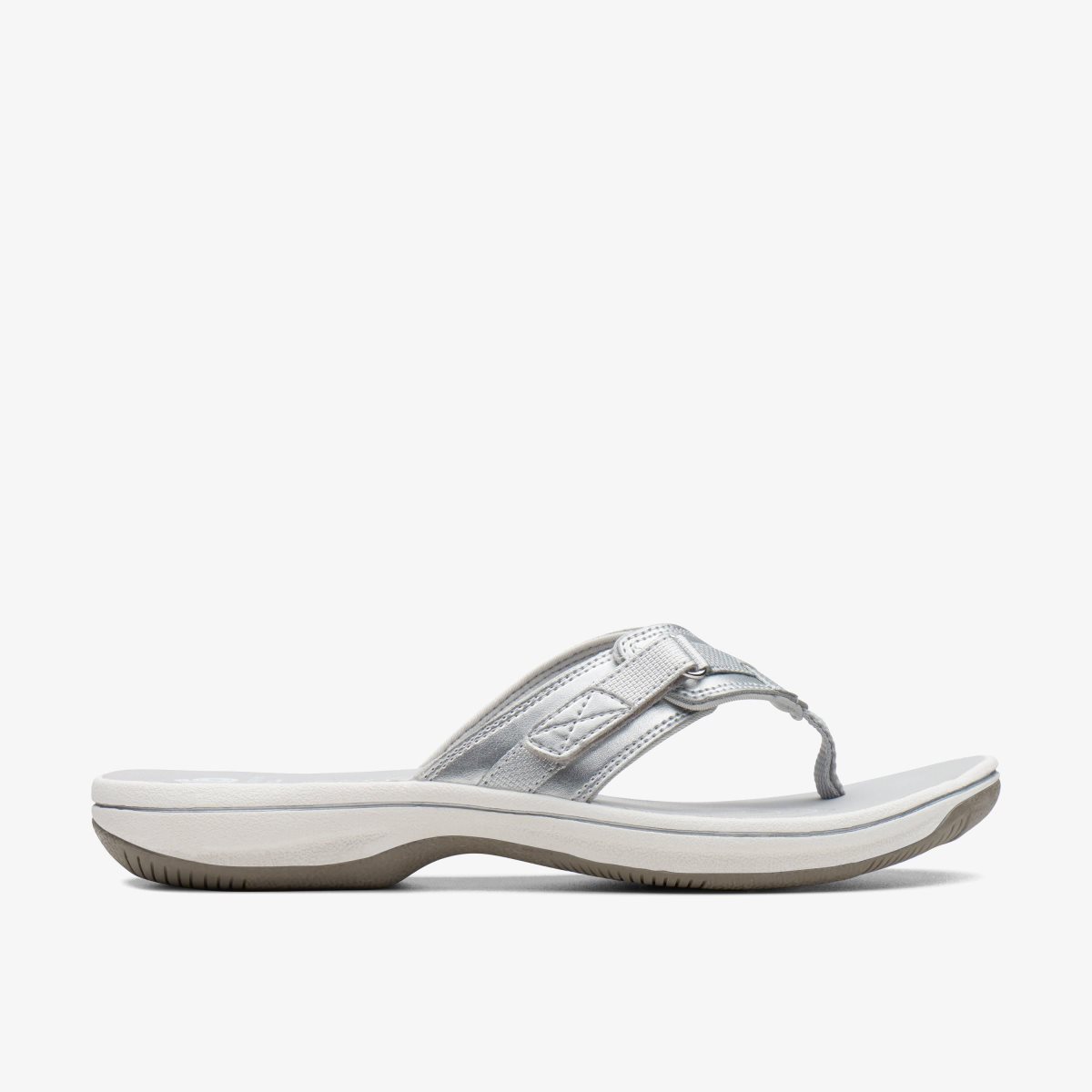 Clarks BREEZE SEA Silver Synthetic Silver | RGXCV4736