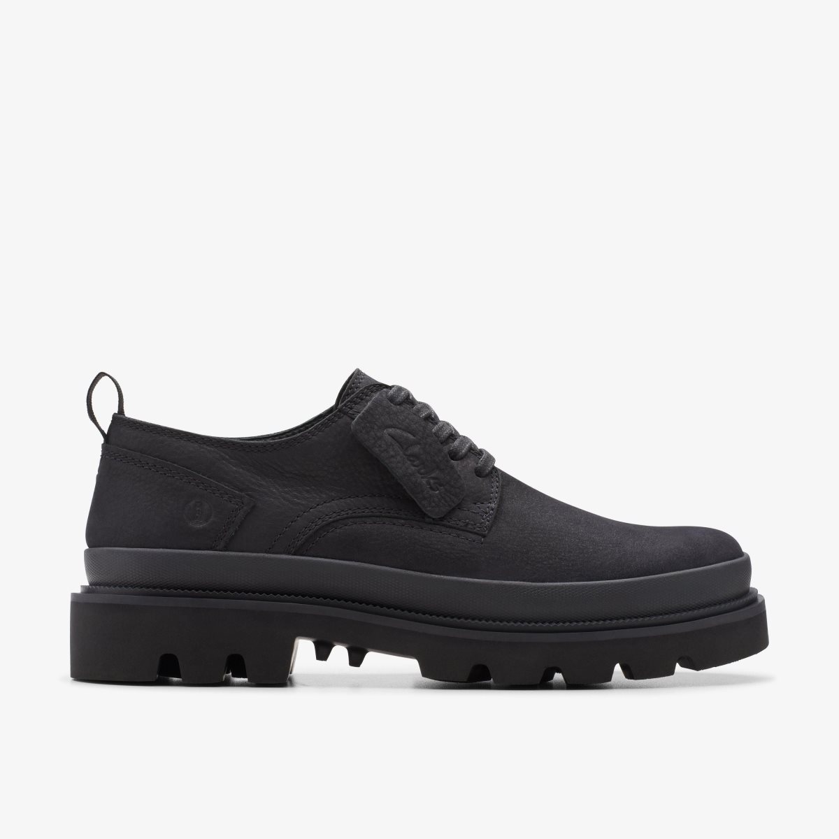 Clarks Badell Lace Black Nubuck Black | TSYHG3701