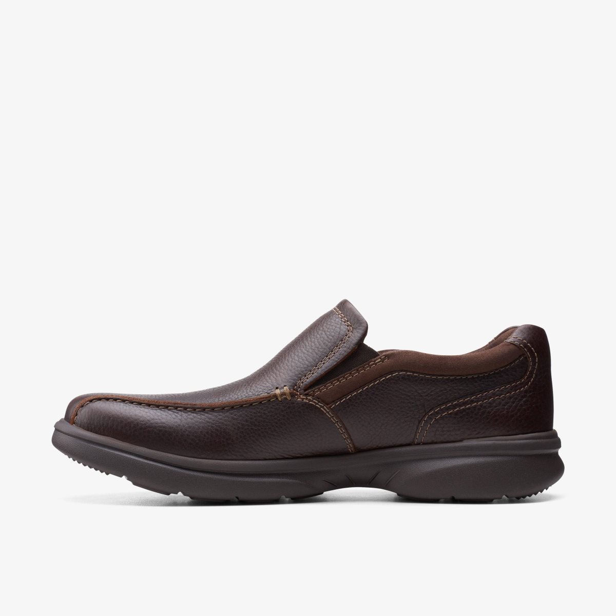 Clarks Bradley Step Dark Brown Tumbled Dark Brown | JTFYI8417