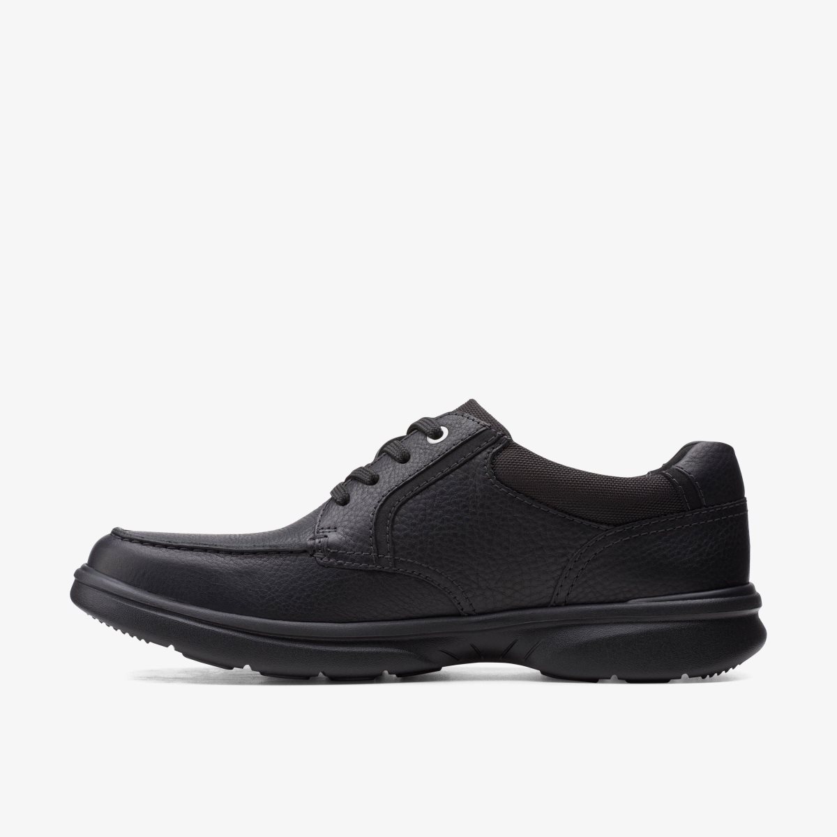 Clarks Bradley Vibe Black Tumbled Leather Black | MFHXK3789