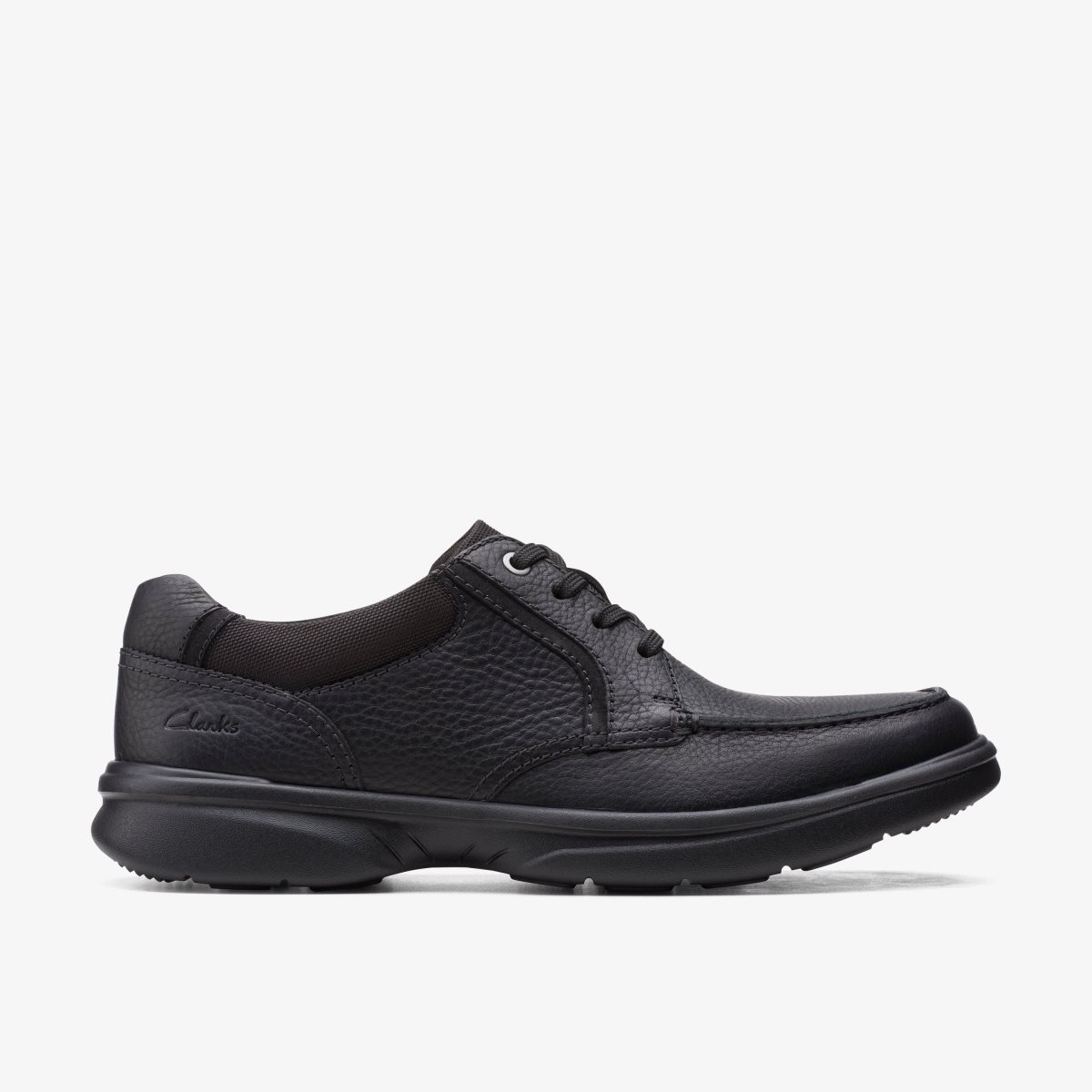 Clarks Bradley Vibe Black Tumbled Leather Black | MFHXK3789