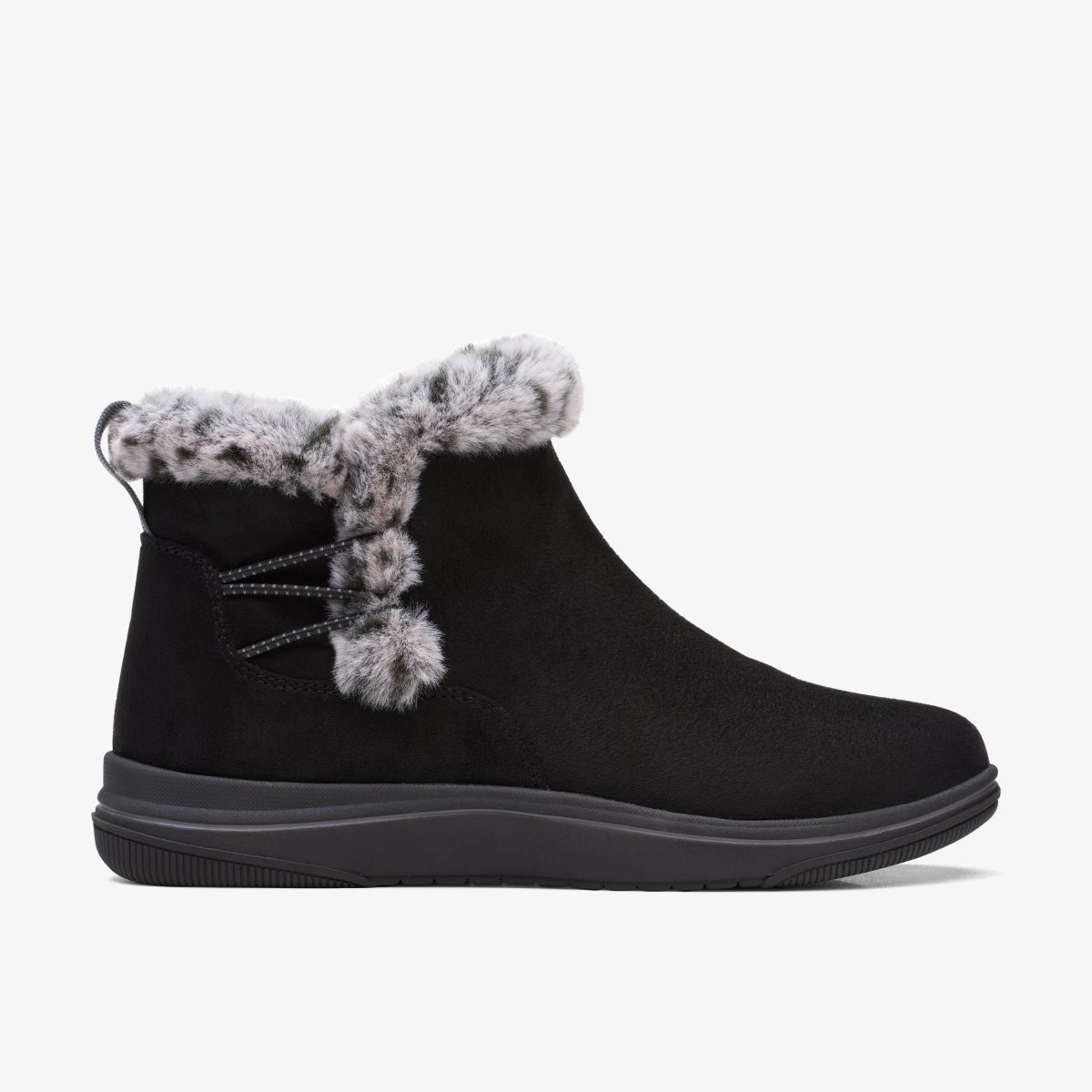 Clarks Breeze Fur Black Black | ZCJHO0693