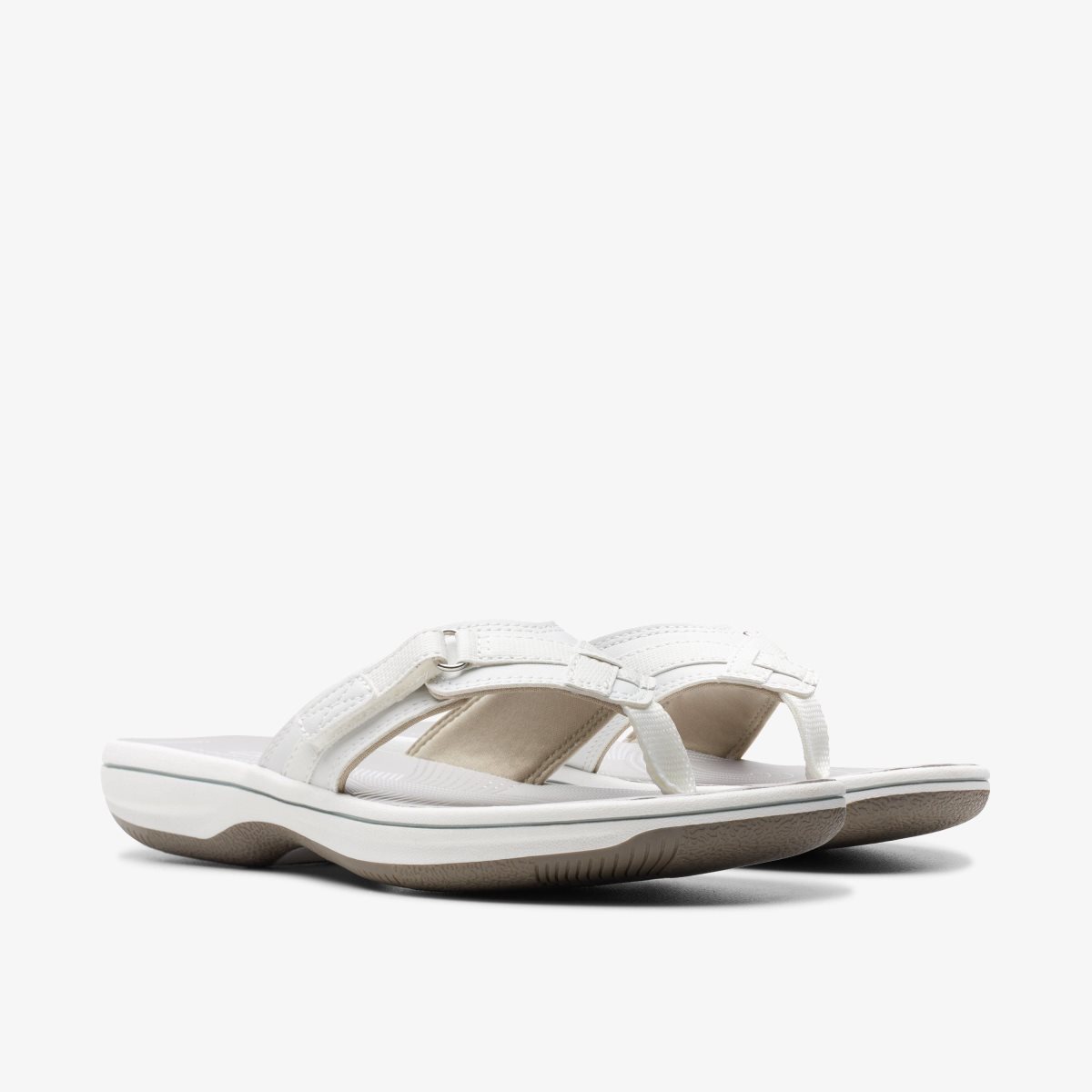 Clarks Breeze Sea White Synthetic White | YTZQH1325