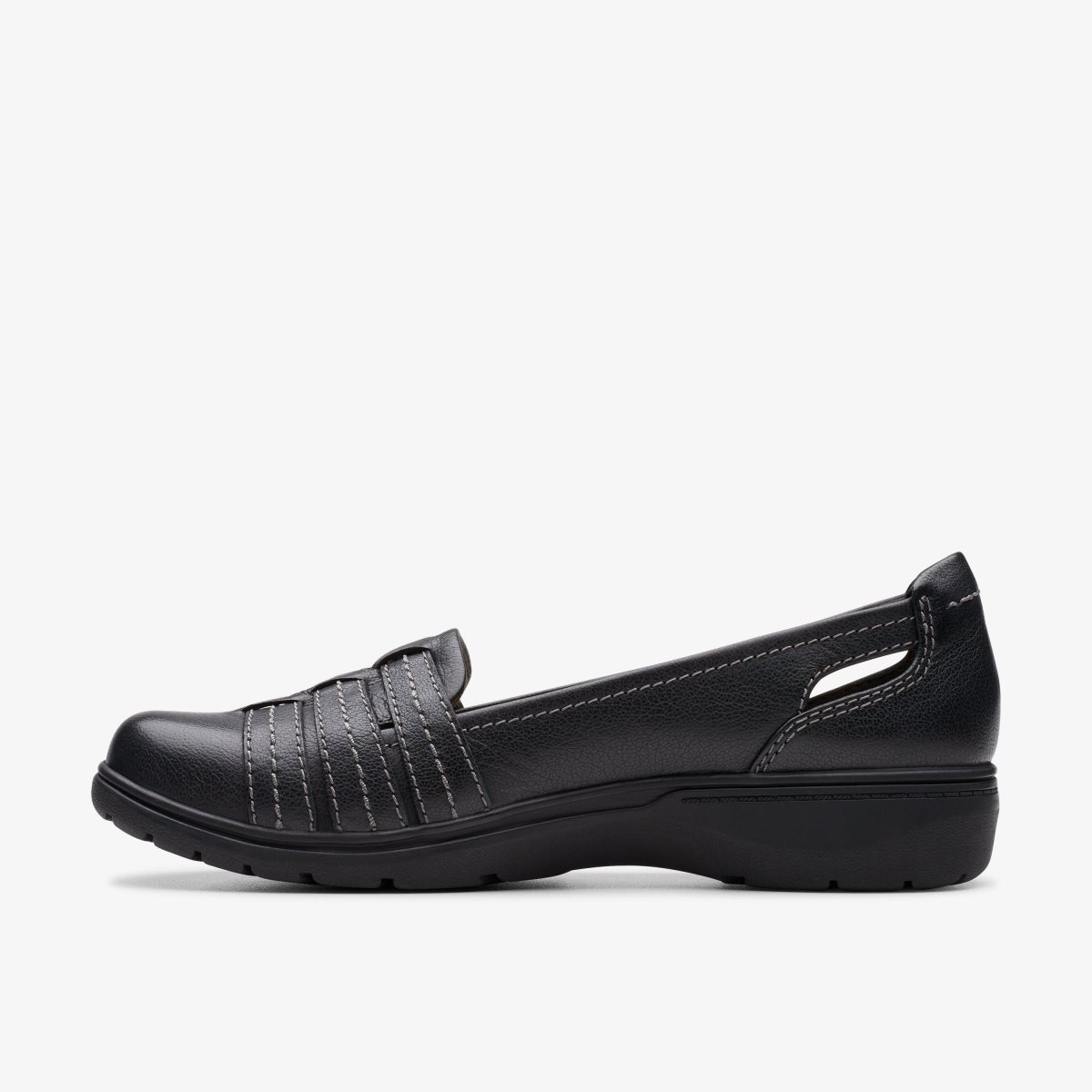 Clarks Carleigh Eliza Black Leather Black | WINAH0213