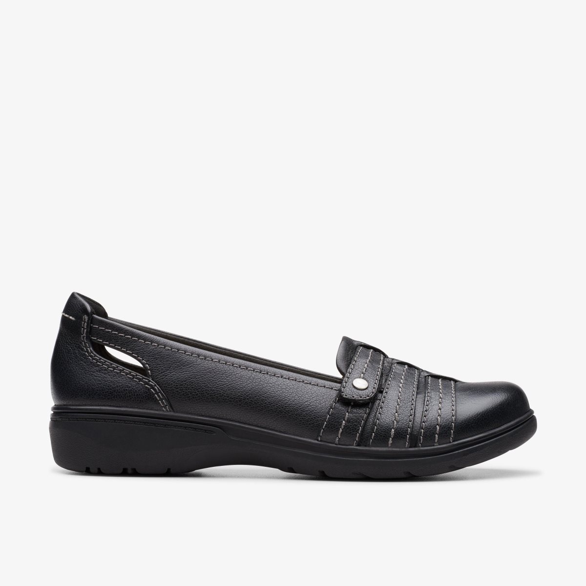 Clarks Carleigh Eliza Black Leather Black | WINAH0213