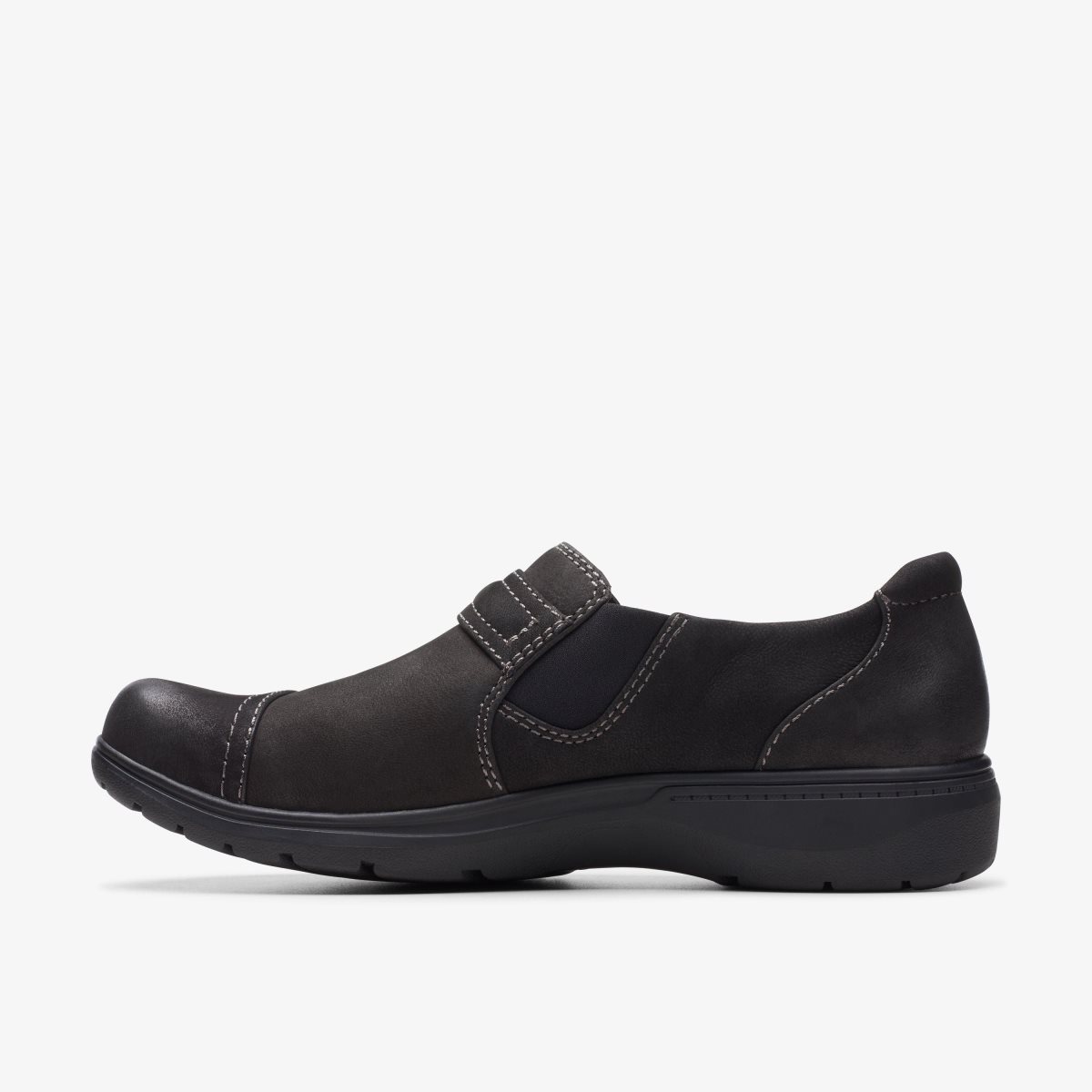 Clarks Carleigh Pearl Black Nubuck Black | JXBNP5192