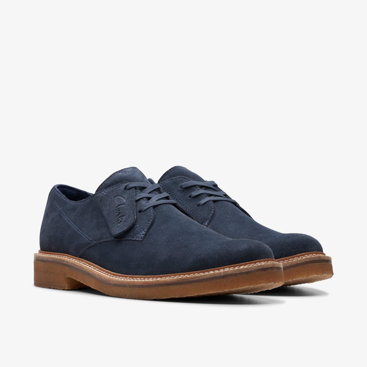 Clarks Clarkdale Derby Navy Suede Navy | RUXKM5013