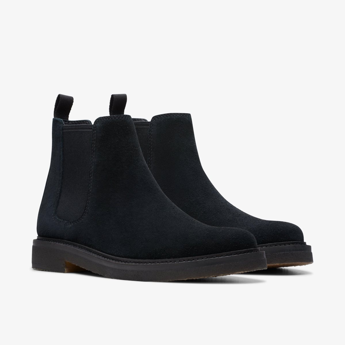 Clarks Clarkdale Easy Black Suede Black | JWPUC7018