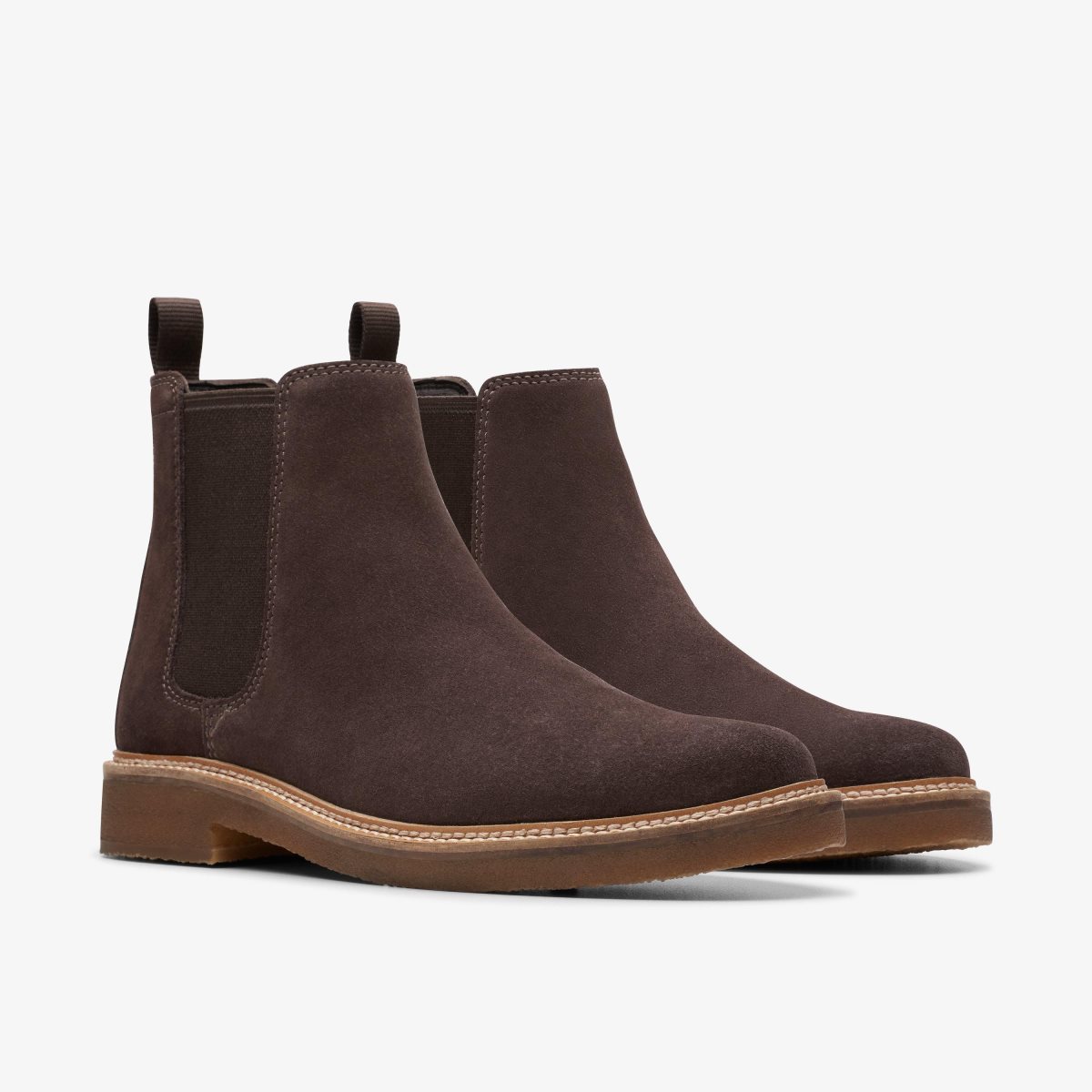 Clarks Clarkdale Easy Dark Brown Suede Dark Brown | GSLZK9284