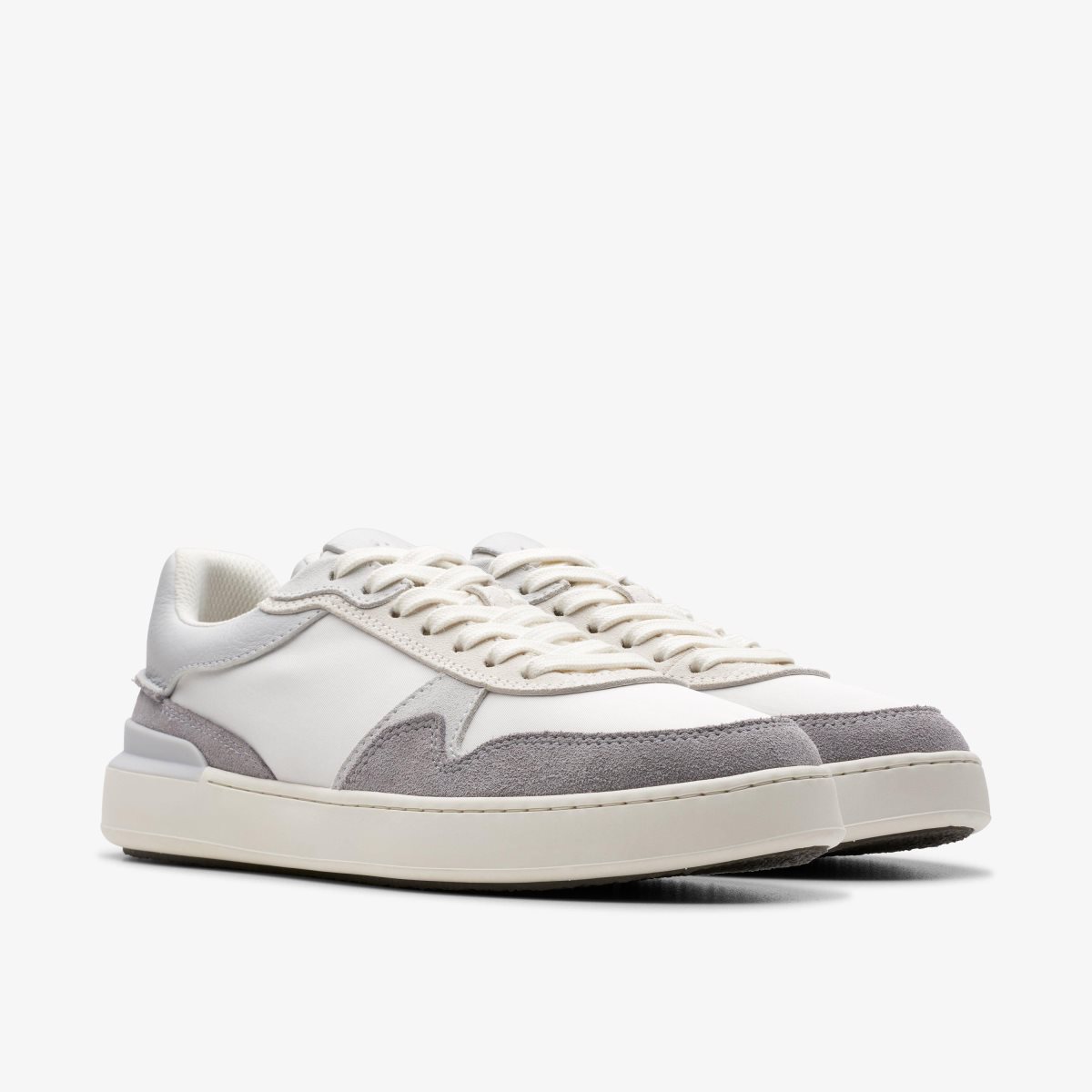 Clarks Court Lite Race Light Grey Combination Light Grey | UYZIG9751