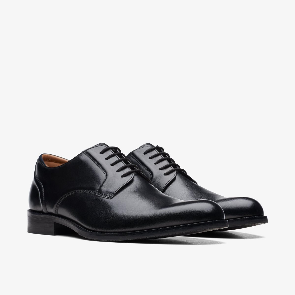 Clarks Craft Arlo Lace Black Leather Black | DQNWM3042