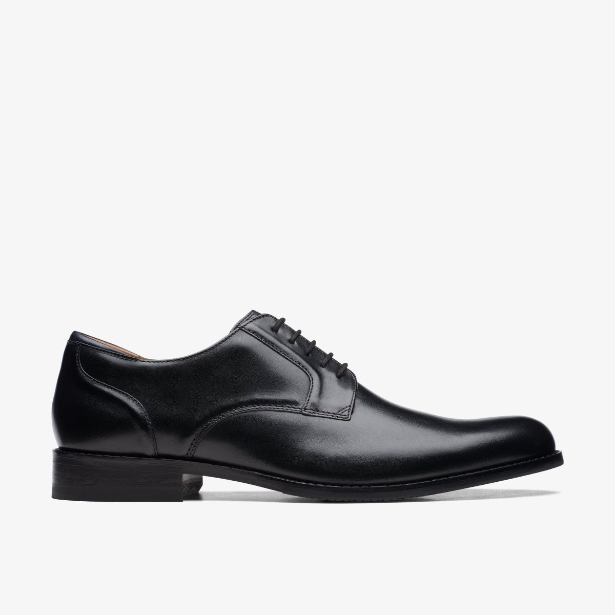 Clarks Craft Arlo Lace Black Leather Black | DQNWM3042