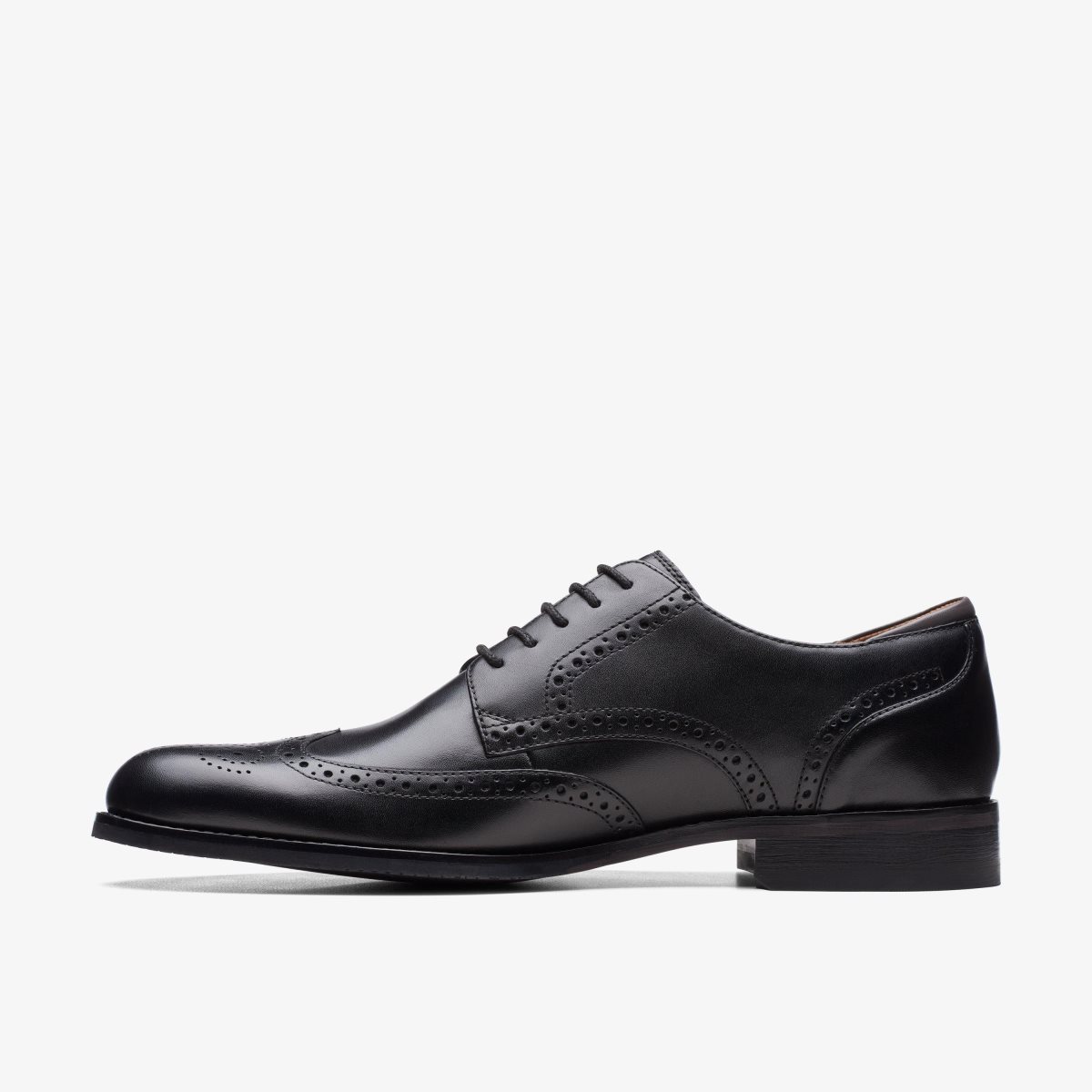 Clarks Craft Arlo Limit Black Leather Black | FAWNY9712