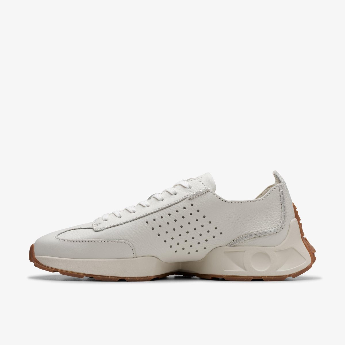 Clarks Craft Speed White Leather White | GNAPD4208