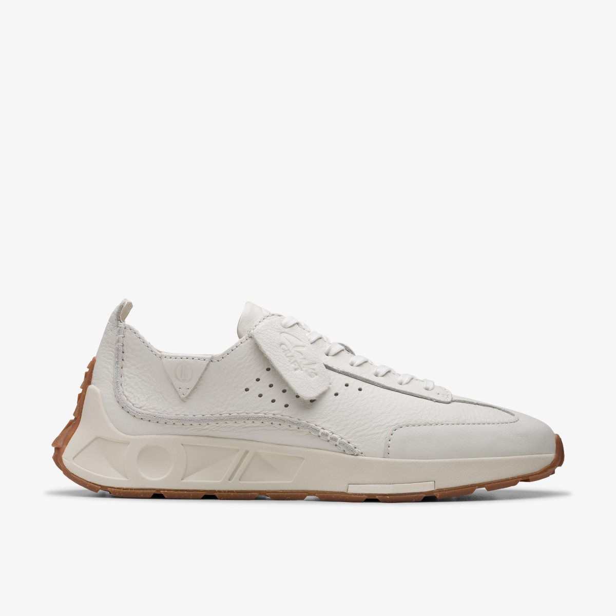 Clarks Craft Speed White Leather White | GNAPD4208