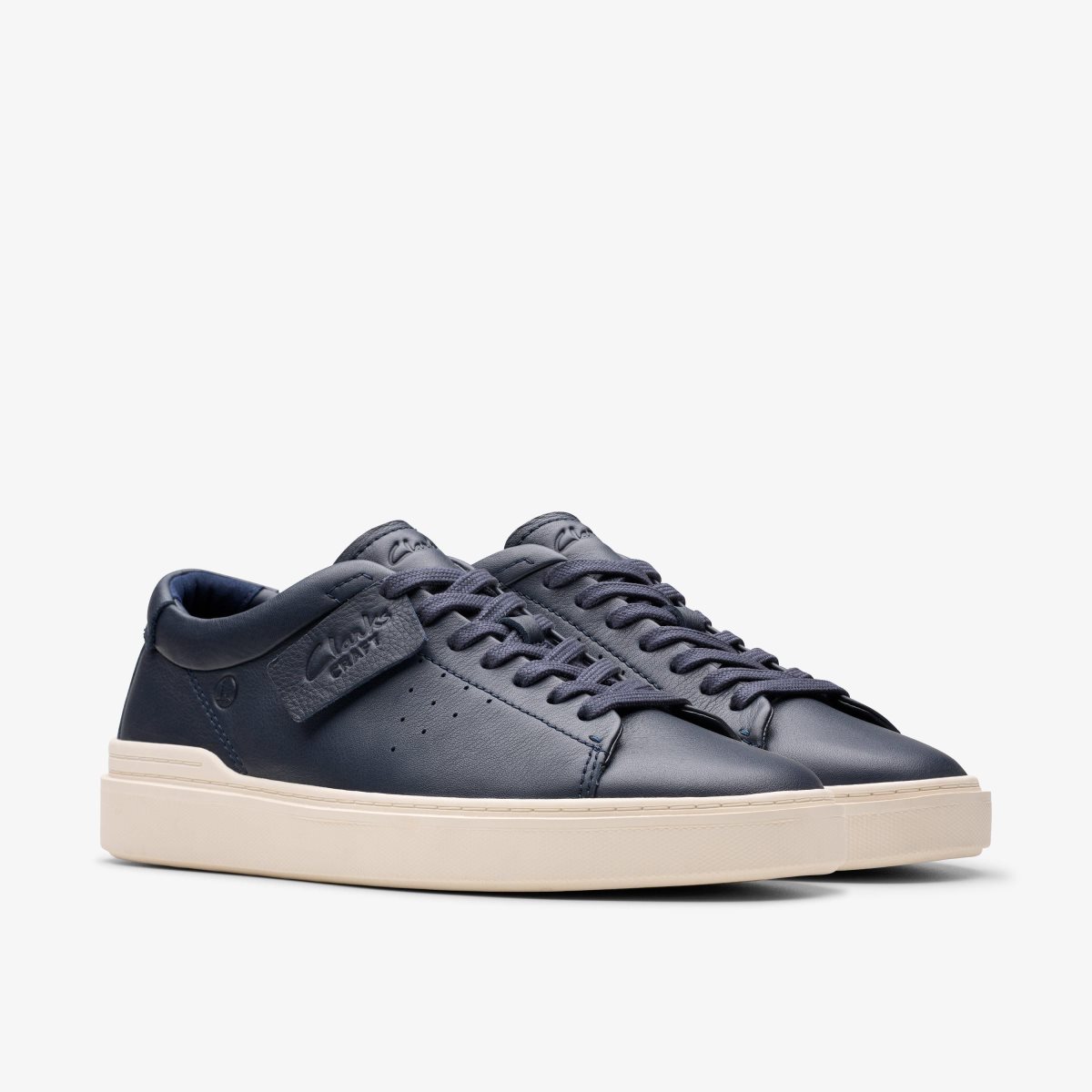 Clarks Craft Swift Navy Leather Navy | VGENP7546