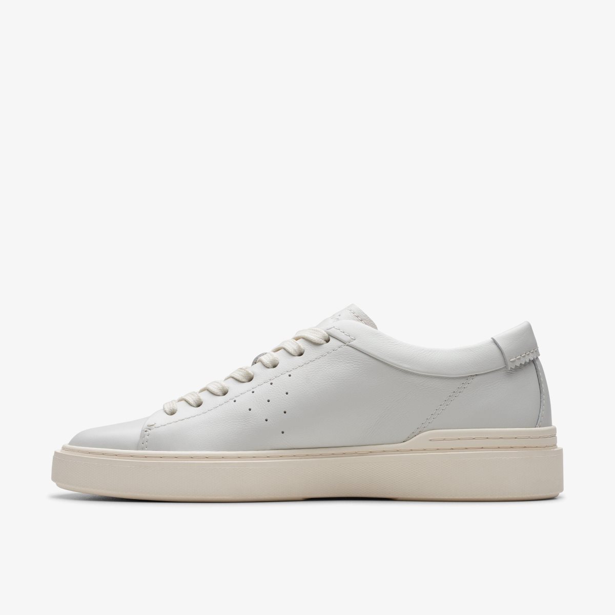 Clarks Craft Swift White Leather White | RNDQF3629