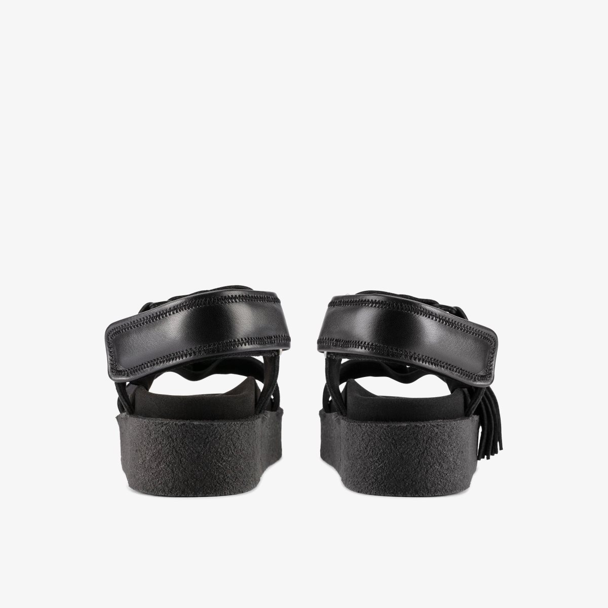 Clarks Crepe Sandal Black Black | WLKUA0857