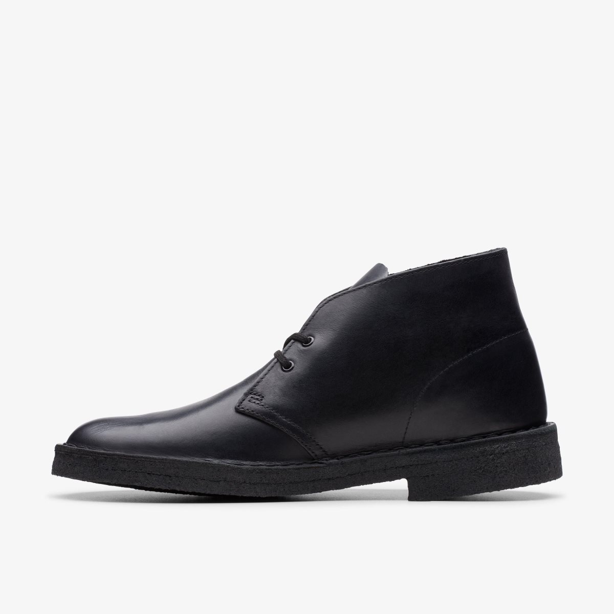 Clarks Desert Boot Black Polished Black | HZVQA0786