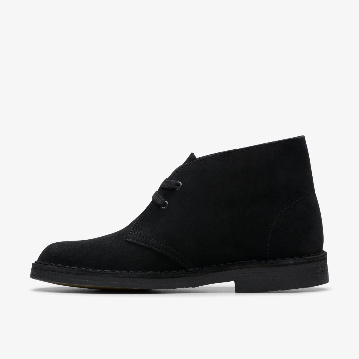 Clarks Desert Boot Black Suede Black | HEAPF5810