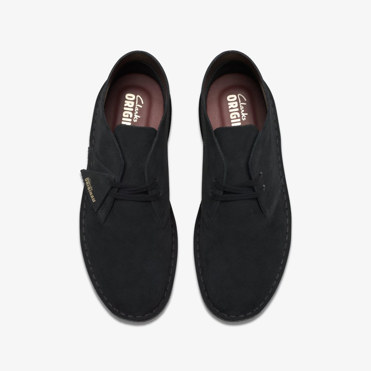 Clarks Desert Boot Black Suede Black | HWLND0247